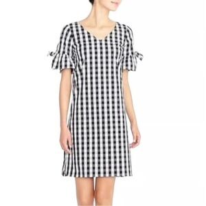 J. Crew Black and White Coastal Checkered Dress Size Small‎